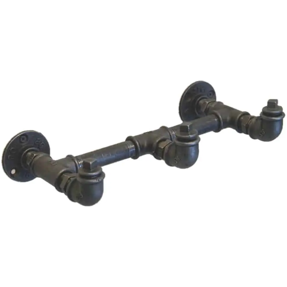 porte manteau mural style industriel 3 accroches