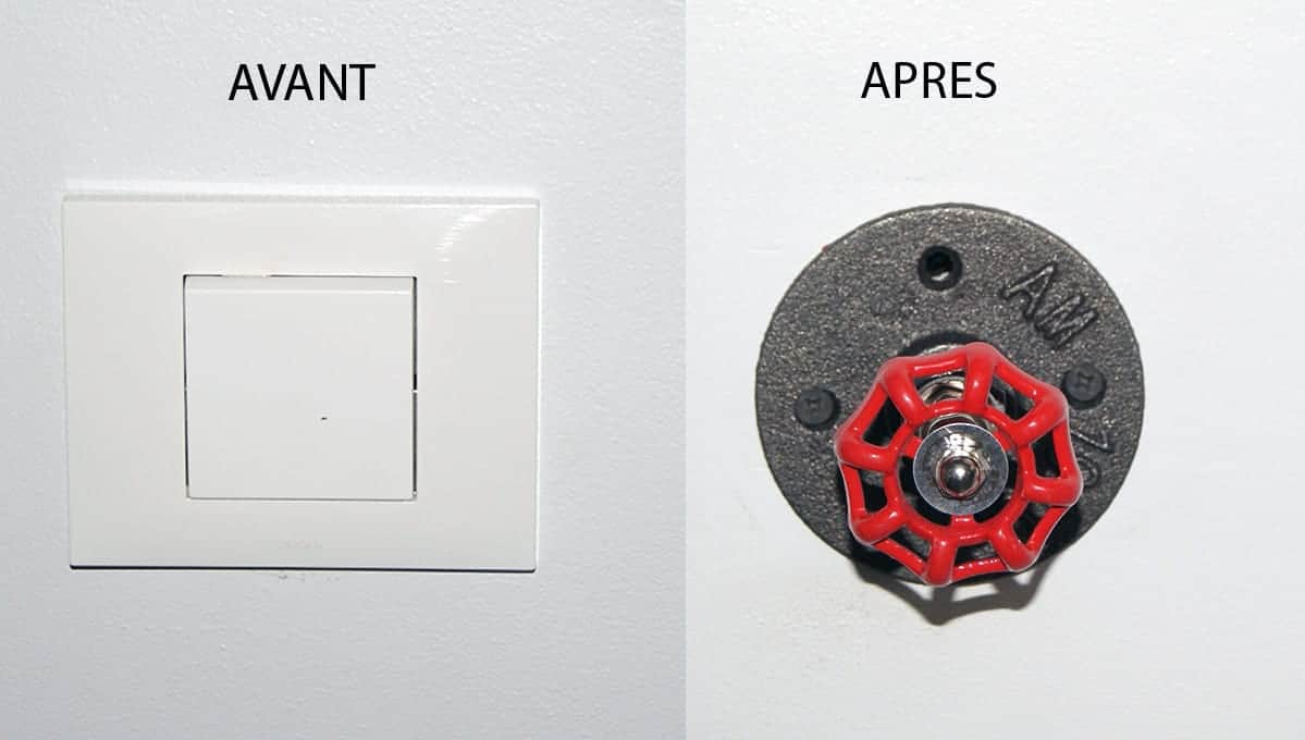 Interrupteur industriel vanne rouge – Image 3