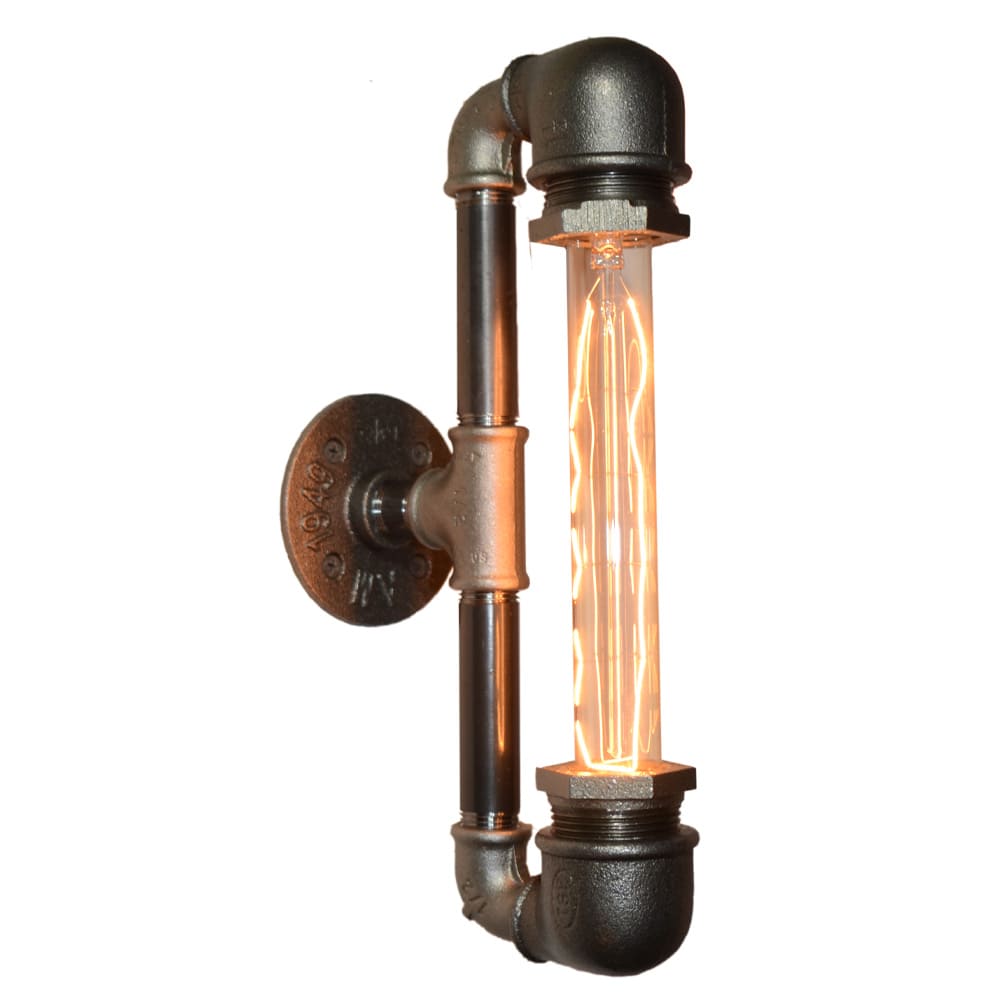Luminaires style industriel acier et raccords de plomberie