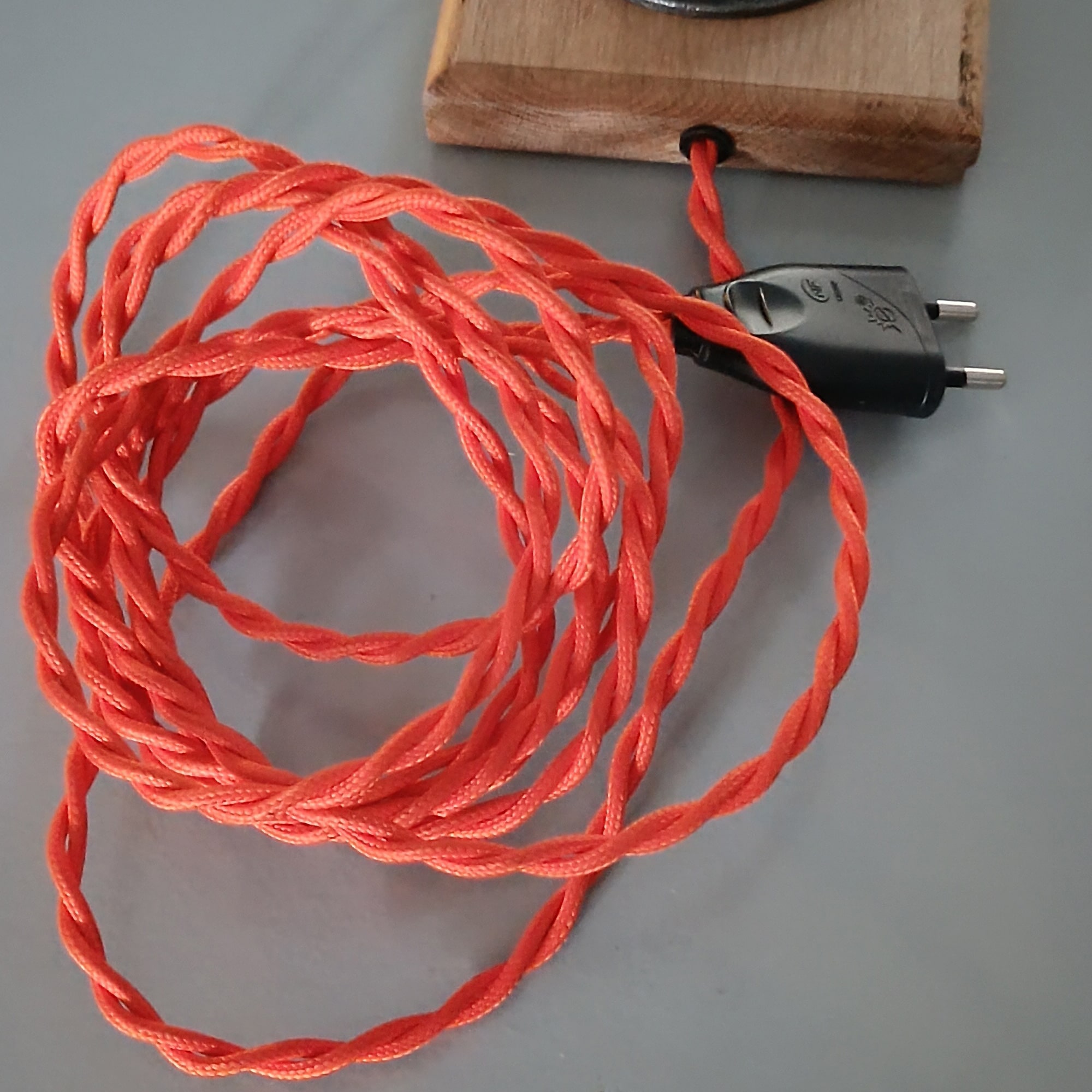 Lampe industrielle interrupteur bois – Image 3