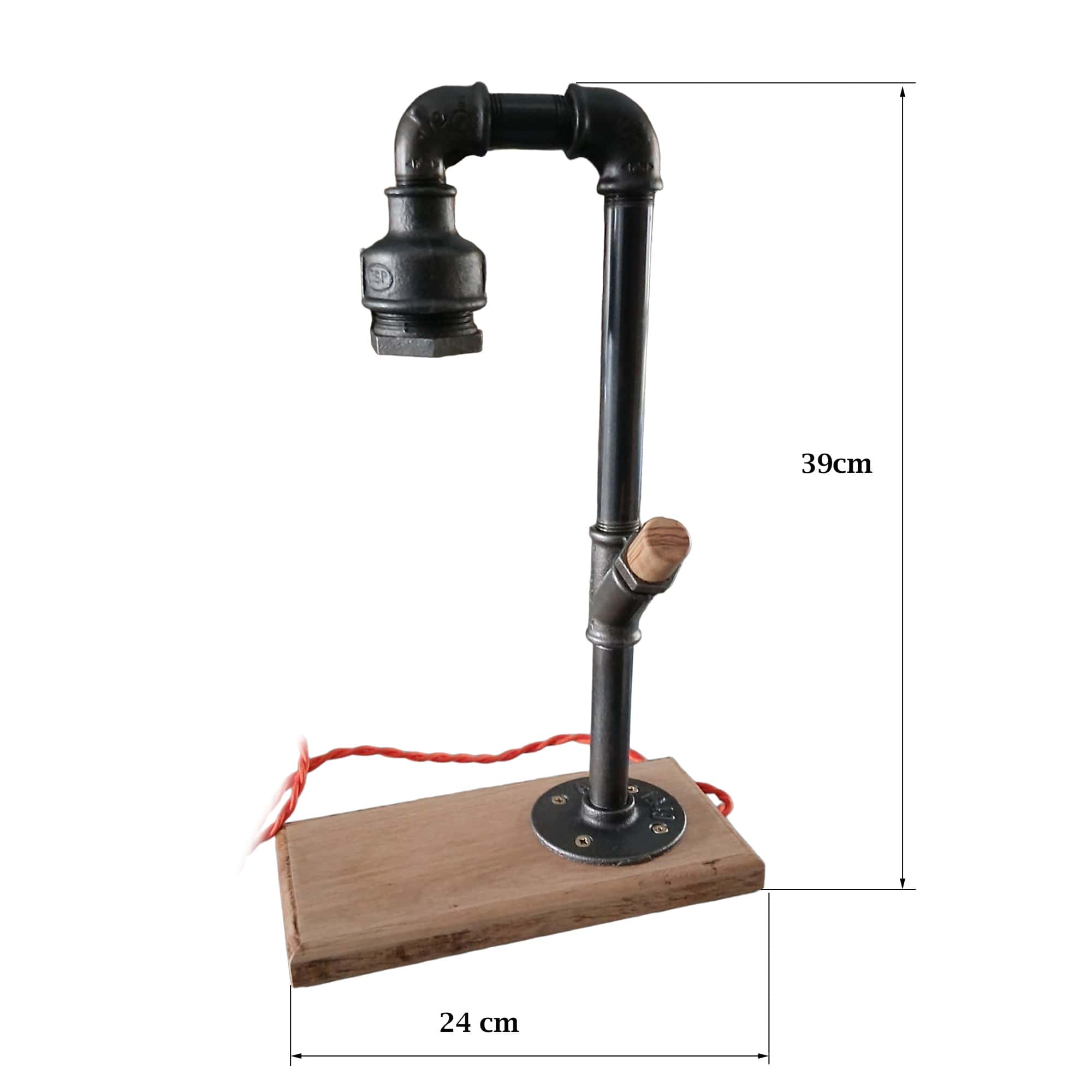 Lampe industrielle interrupteur bois – Image 4