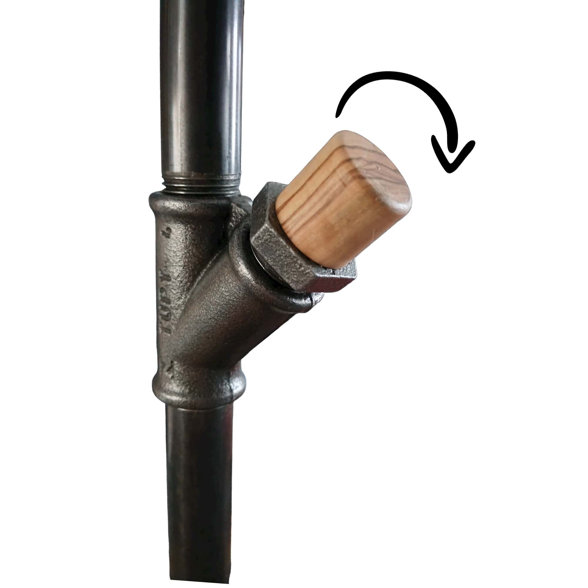 Lampe industrielle interrupteur bois – Image 5