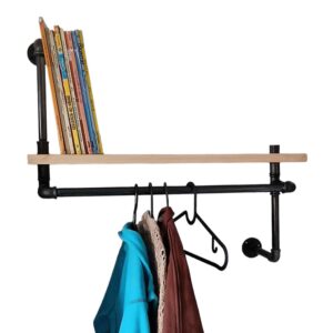 étagère porte-manteau style industriel