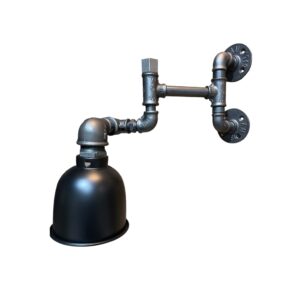 Lampe murale articulée en raccords de plomberie