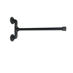 Porte serviette raccord de plomberie style industriel droit