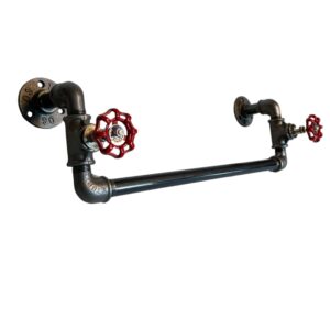Porte-Serviette Industriel avec Vannes Rouges